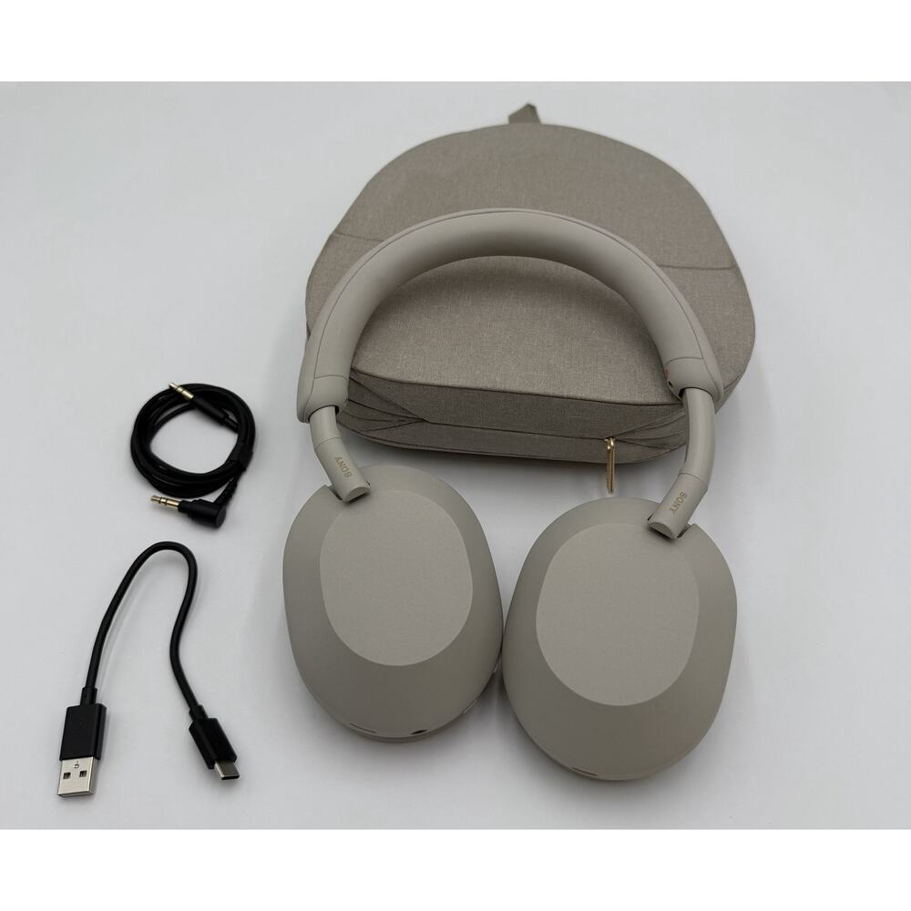 Sony WH-1000XM5 Wireless Noise-Cancelling Bluetooth Headphones - Silver